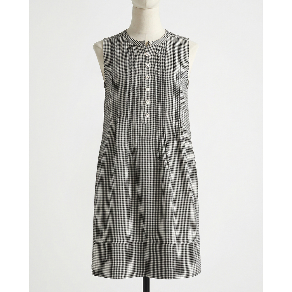 Quince 100% European Linen Sleeveless Swing Dress